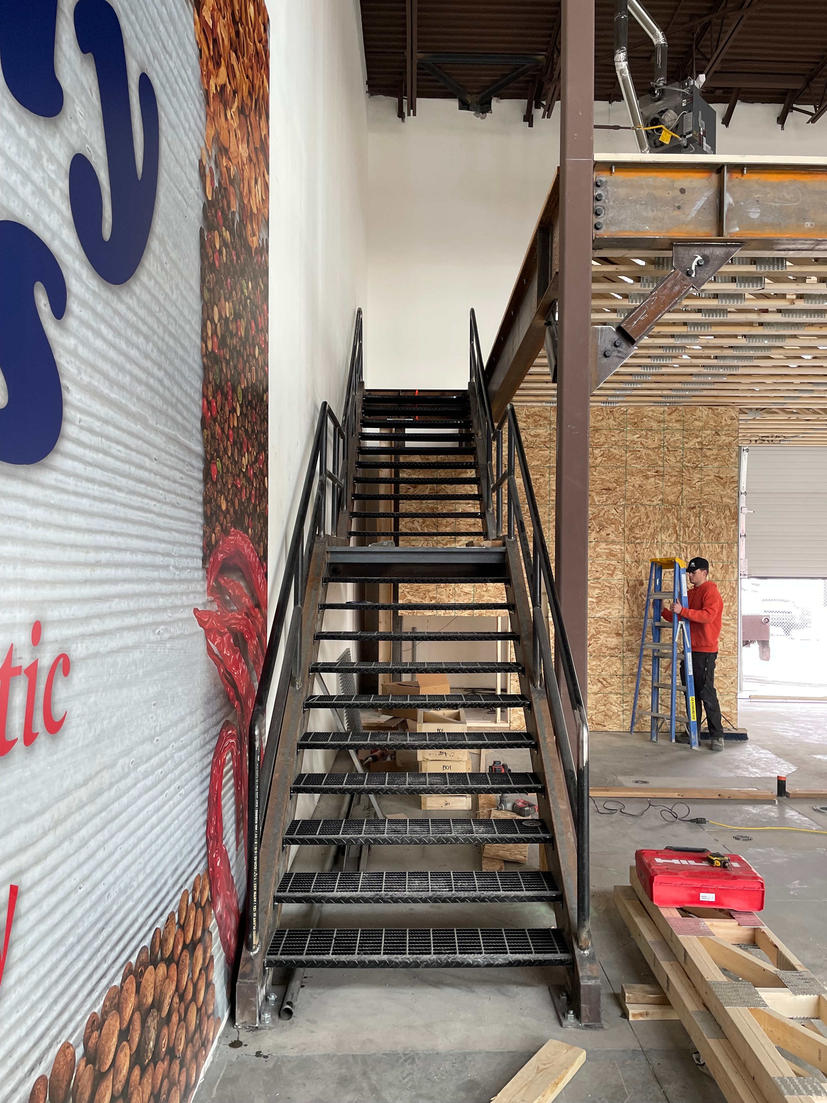 Steel Staircase & Mezzanine